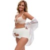 INSPIRE CHIC Women's Full Coverage Maternity Underwear Plus Size High Waisted Ice Silk Invisible Breathable Panties - 4 of 4