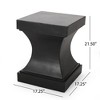 Osparple Outdoor Side Table,Modern Patio End Tables for Backyard,Pool, Indoor Companion,Durable and Rustproof,Irregular - 3 of 4