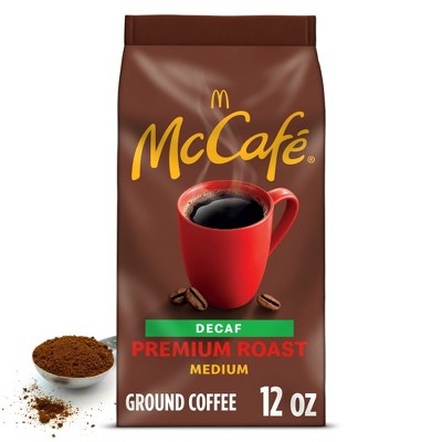McCafe Premium Roast Decaf, Medium Roast, Ground Coffee, 12 oz, Pack of 2
