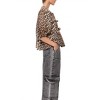 Women's Cara Leopard Denim Poplin Tie Top - Sofie the Label - 2 of 3