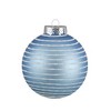 Northlight Snowflake and Striped Glass Christmas Ball Ornaments - 1.75" (45mm) - Ice Blue - 12ct - 4 of 4