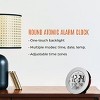 Marathon Round Atomic Alarm Clock with Push-Button Backlight, Indoor temperature & 8 Time Zones - 2 of 4