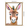 Amanti Art Esel Donkey by Ohkimiko  Framed Canvas Wall Art - 3 of 4
