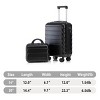 ChicFurnit Bag and Luggage Sets Hardside Checked Luggage, ABS Suitcase with Double Spinner Wheels, TSA Lock, Black, 14.4"*9.1"*22.2" - 4 of 4