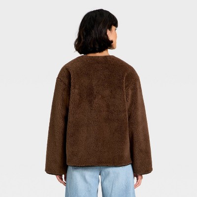 Women Faux Sherling Coat - Universal