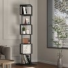 KWPZQEB Bookshelf, Rotating Bookshelves, Home Office Bookcase Shelf Storage Organizer, Free Standing Storage Shelving Unit for Living Room, Bedroom - 4 of 4
