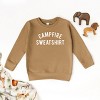 The Juniper Shop Campfire Sweatshirt Toddler Sweatshirt - 5/6T - Camel - 3 of 4