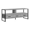 48" Industrial-Inspired TV Stand with 3 Drawers and Open Storage for Living Room - 2 of 4
