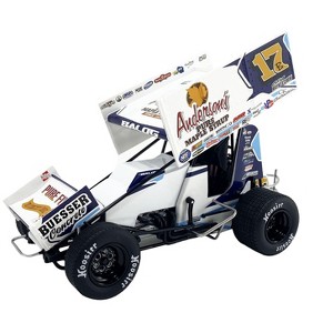 Winged Sprint Car #17B Bill Balog B Squared Motorsports "World of Outlaws" (2024) 1/18 Diecast Model Car by ACME - 1 of 4