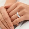 Pompeii3 1ct Princess Cut Diamond Wedding Anniversary Ring 14k White Gold - 4 of 4