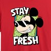 Women's - Disney - Stay Fresh Cropped Graphic T-Shirt - 2 of 4