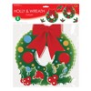 Beistle Holly & Wreath Cutouts, 4.5"-14.75", (12/Pkg) Multicolored - 2 of 2