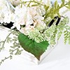 Artificial Plant - Faux 13" Hydrangea Potted Arrangement - FXP1014 - Green/White - Safavieh - 3 of 4