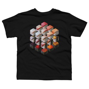 Boy's Design By Humans All The Sushi Cubed By EranFowler T-Shirt - 1 of 2