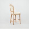 TOAOTBNBO Modern Barstools set of 2, Upholstered Bar Stool with Wood Legs, Comfortable Bar Chair for Kitchen Island, Beige - 3 of 4