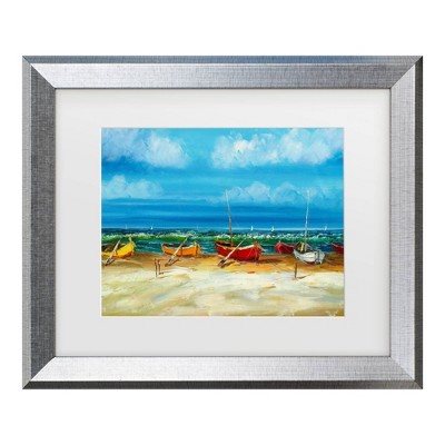 Trademark Fine Art Masters Fine Art Before The Storm Matted Framed Art