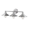 Casa 3-Light Vanity Fixture - Custom Bath Sink Lighting, Dimmable, Damp Rated, Steel Design - 4 of 4