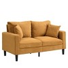 NicBex 57.9 Inch Corduroy High Resilience 2-Seater Sofa with 2 Throw Pillows for Living Room,Bedroom,Apartment - 2 of 4