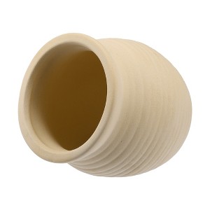 Unique Bargains Ceramic Aquarium Hideaway Rock Cave Fish Tank Decoration Beige Yellow 3.09"x3.07" - 1 of 4