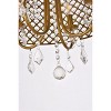 Elegant Lighting Elise 17 inch pendant in brass - 4 of 4