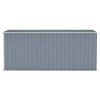 vidaXL Garden Shed Grey Galvanized steel Large Garden Shed Rectangular - 4 of 4