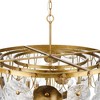 Progress Lighting Loretta 9-Light Chandelier, Gold Ombre, Artisanal Clear Glass, Handcrafted Metal Leaves - 3 of 3