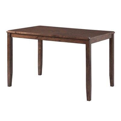 Cherry Counter Height Dining Set with Faux Leather Seats