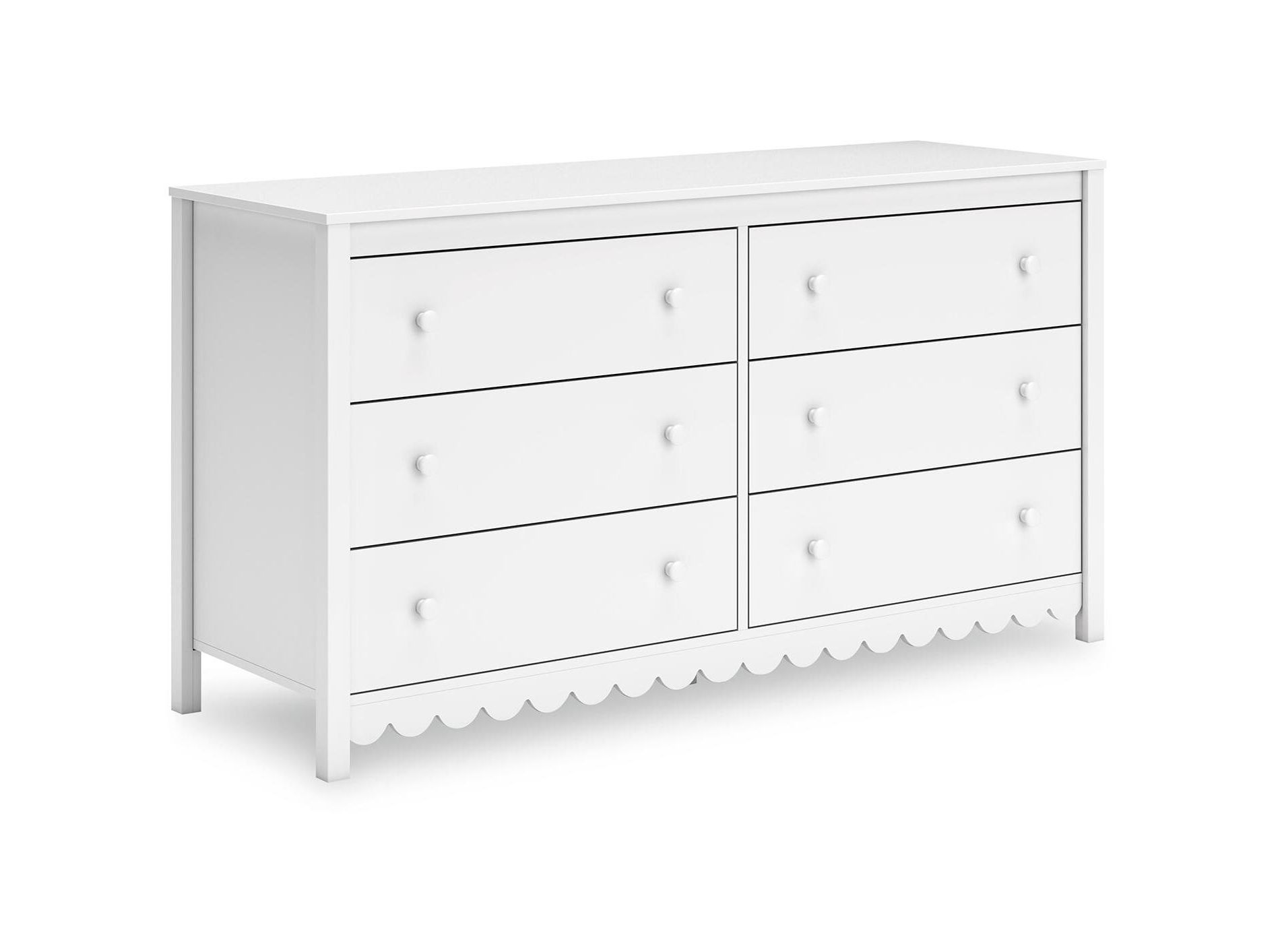 Signature Design by Ashley Hallityn 6 Drawer Dresser, White