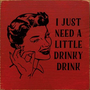 Slickblue Rustic Bar Decor Sign 7x7 – Solid Wood Plaque with Funny Quote, Shelf or Wall Display, 10 Color Options - 1 of 3