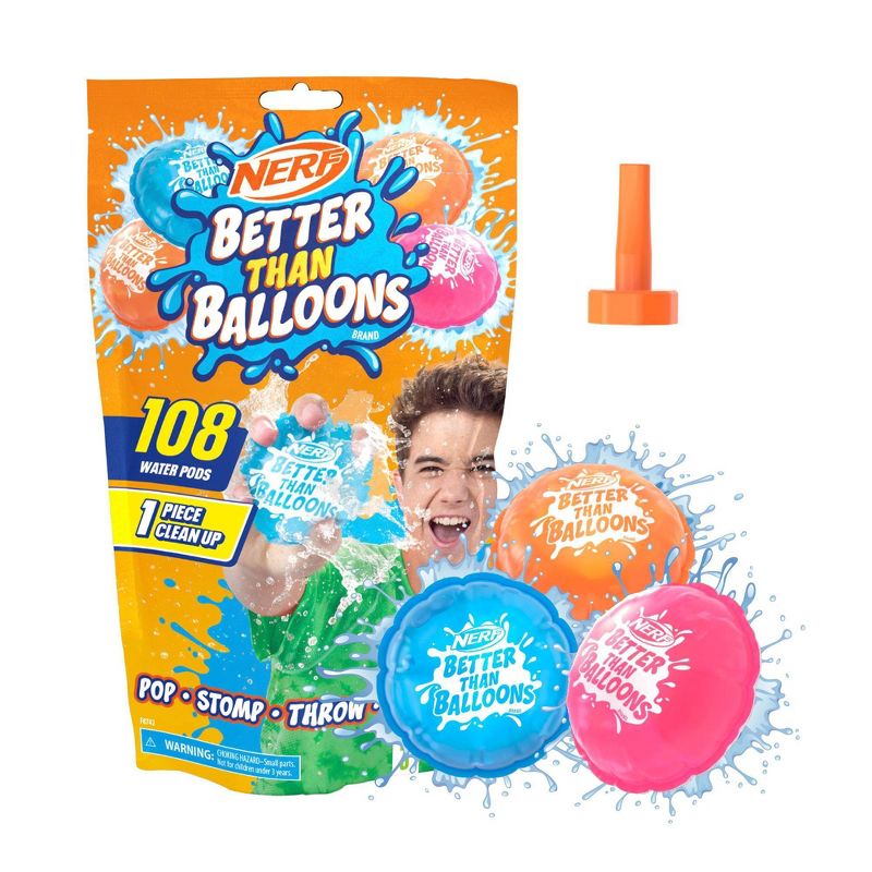 NERF Better Than Balloons Water Pods - 108pk, 1 of 12