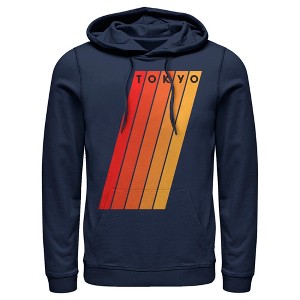 Men's Lost Gods 70s Tokyo Stripes Pull Over Hoodie - 1 of 4