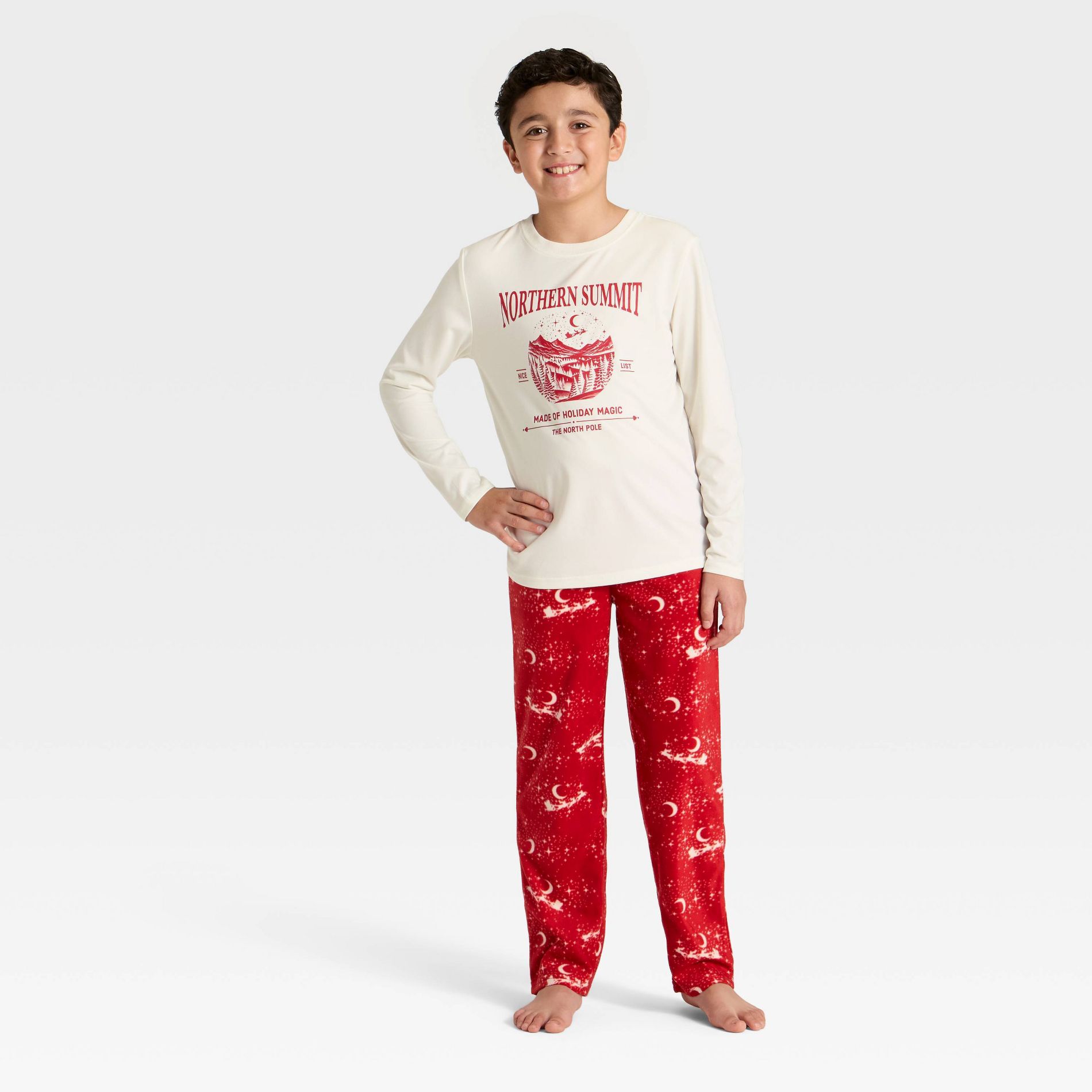 Boys' 2pc Long Sleeve Christmas Pajama Set - Cat & Jack™