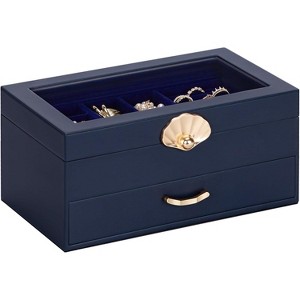 3-Drawer Jewelry Box and Display Organizer for Earrings and Necklaces - 1 of 4