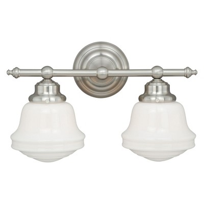 Vaxcel Huntley 2 - Light Vanity in  Satin Nickel