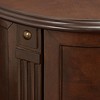 Elm Lane Kendall Vintage Espresso Wood Round Accent Table 19" Wide with Door and 2-Shelf Dark Brown for Living Room Bedroom Bedside Entryway Office - 3 of 4