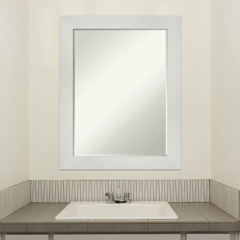 Amanti Art Mosaic Petite Bevel Bathroom Wall Mirror, 5 of 9