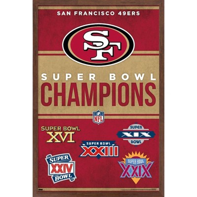 Trends International Nfl San Francisco 49ers - Nick Bosa Feature Series 23  Framed Wall Poster Prints Mahogany Framed Version 22.375 X 34 : Target