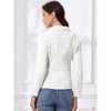 INSPIRE CHIC Women's Notch Lapel Long Sleeve Button Blazer - 3 of 4