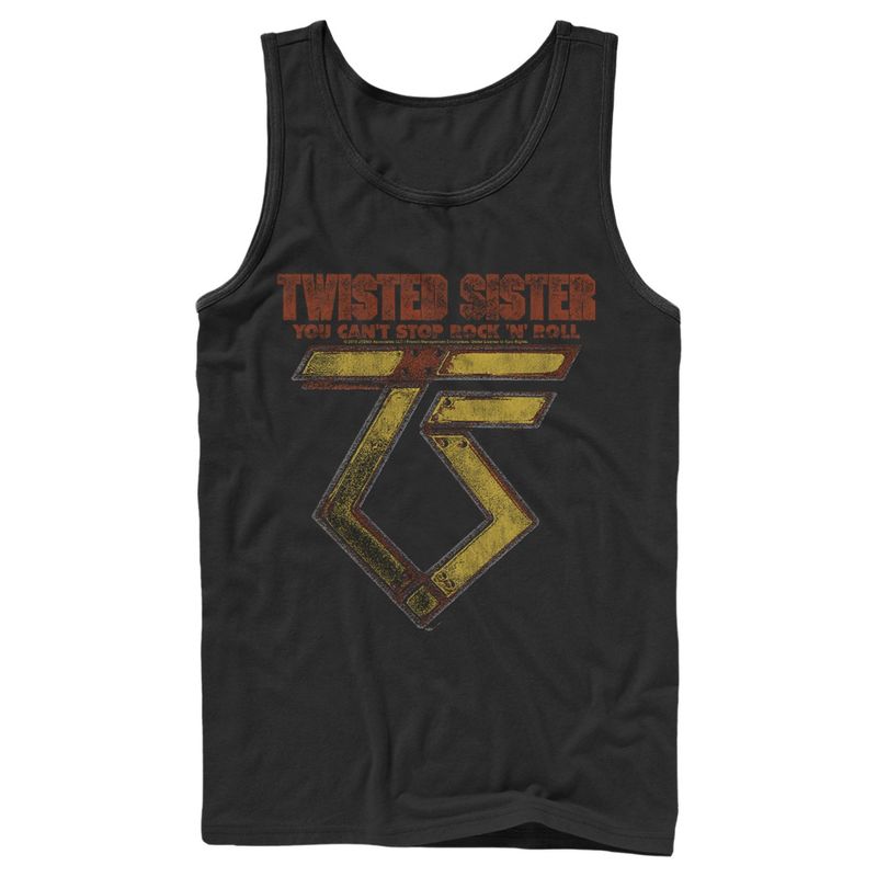 Men's Twisted Sister You Can't Stop Rock 'N' Roll Tank Top, 1 of 6