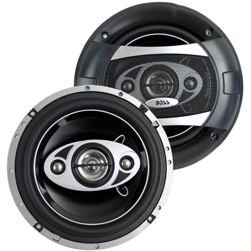 2) NEW BOSS AUDIO P65.4C 6.5" 4-Way 400W Car Coaxial Speakers Stereo P654C, 1 of 7