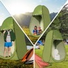 DSVIMOY Pop Up Camping Shower Tent, Privacy Tents, Portable Toilet Tent, Outdoor Dressing Room, Foldable Camp, Green, 47.24"*47.24"*82.68" - 4 of 4
