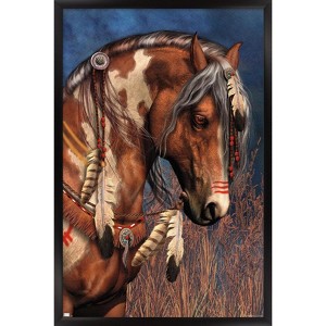 Trends International Laurie Prindle - War Pony Framed Wall Poster Prints - 1 of 4