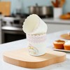 Unique Bargains Disposable Baking Cups Wood Pulp Paper PE Coating Blue Pink Purple 2.76"x2.17" 50 Pcs - 2 of 4