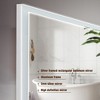 48*32in LED Framed Bathroom Vanity Mirror, Aluminum Frame with 45¡ã Beveled Angle Beveled Lights, 3 Colors, Anti-fog, Suitable for Modern Decoration - 3 of 4