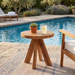 Christopher Knight Home Aspen Modern Acacia Wood Outdoor Round