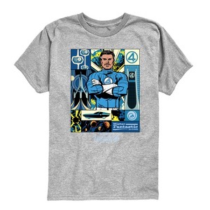 Boys' - Marvel - Fantastic Four Mister Fantastic Reed Richards Short Sleeve Graphic T-Shirt - 1 of 4
