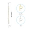 Unique Bargains Identification Handle Letter Charm Accessories Gold & Silver Tone 2 Pcs - 2 of 4