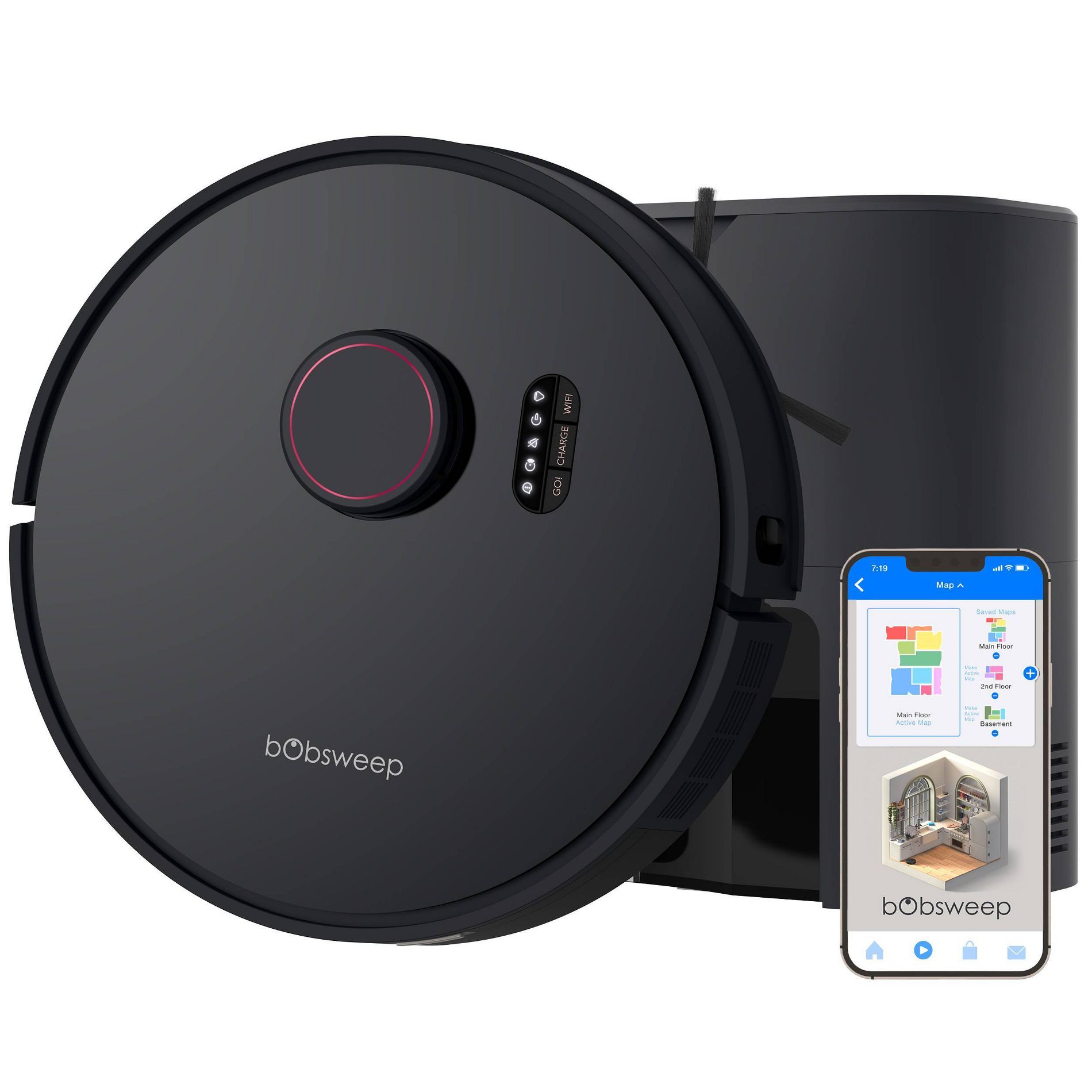 bObsweep Orb-i Robot Vacuum Cleaner in Blackberry