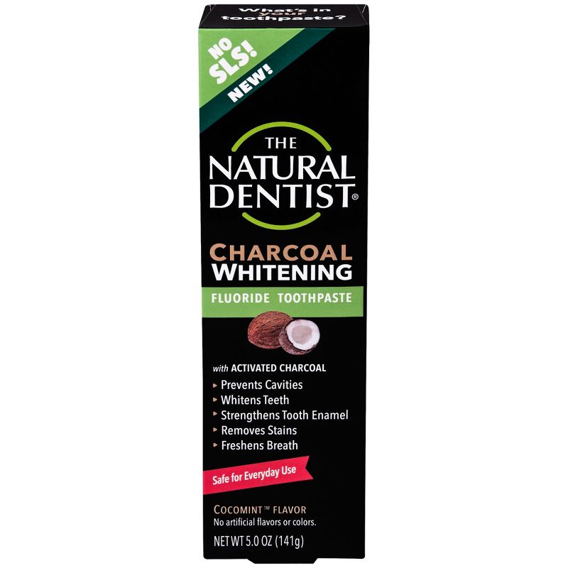 The Natural Dentist Paste Charcoal with Fluoride - 5oz, 1 of 6