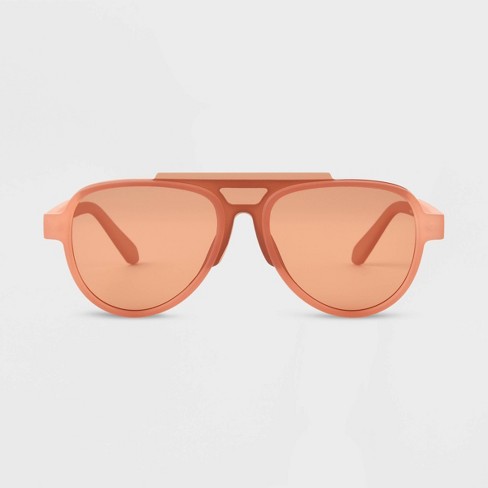Women's Plastic Aviator Polarized Sunglasses - All in Motion™ Pink